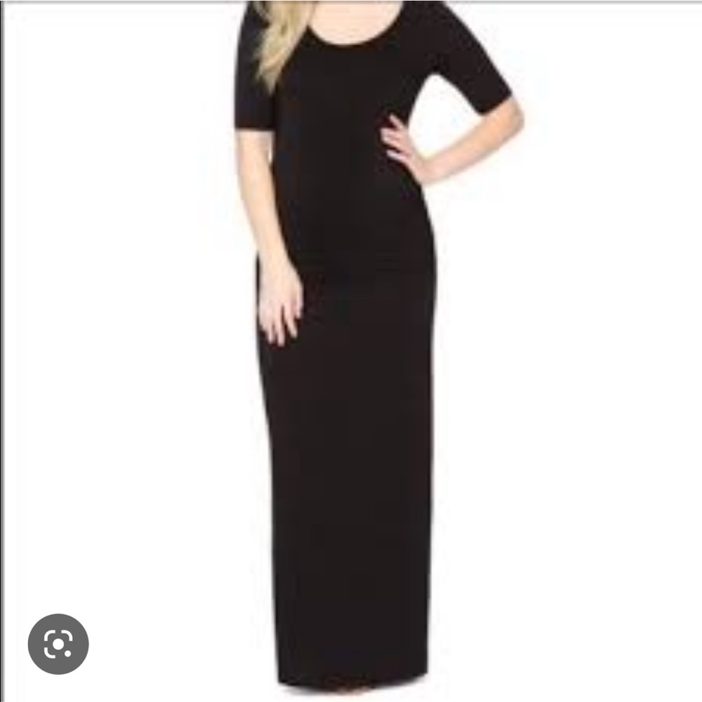 Maternity Black Maxi Dress